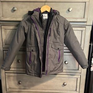 Girls Magellan thick winter coat with inner puffer coat